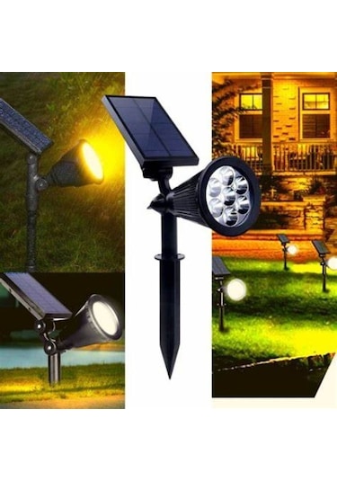 Solar 7w Kazıklı Bahçe Armatürü Gün Işığı