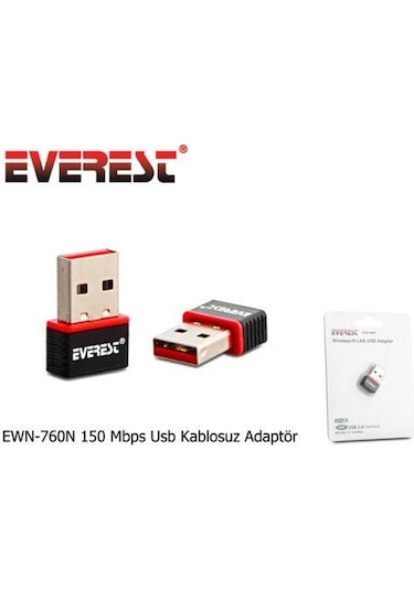 Everest Ewn-760N 150 Mbps  Usb Kablosuz  Adaptör
