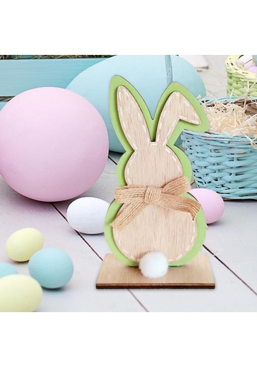 Homyl Paskalya Tavşanı Süslemeleri Zanaat Parti Hediye Yeşil