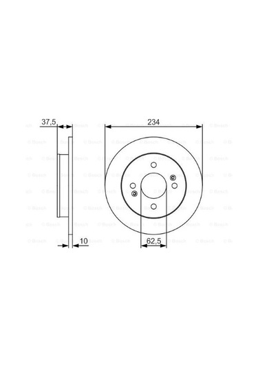 Kia Picanto 1.0t-gdı 2020-2023 Bosch Arka Disk 2 Adet