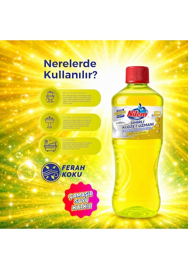 Nilem Sihirli Klozet Uzmanı Çamaşır Suyu Katkılı 1 L