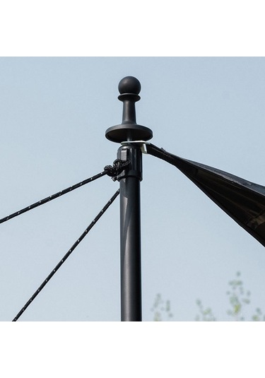 Ebitda Yıldırım Korumalı Çadır Direği Seti - 4 Adet, Tpr Kırmızı Kırmızı