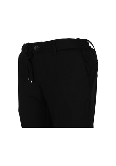 Erkek Jogger Pantolon Bel Bağcıklı Dar Kesim Rar01351 Siyah