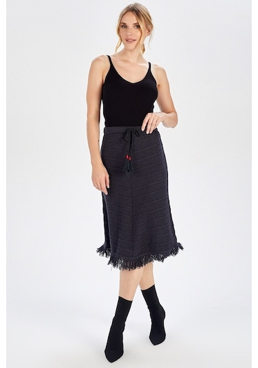 Peraluna Antrasit Renk Bohem Etek Antrasit