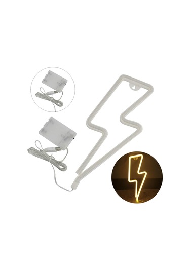 Soulader Usb İle Çalışan Neon Işık Tabela Dekorasyon Ürünleri Beyaz
