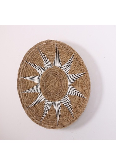 Doğal Rafya Duvar Tabağı 60 Cm
