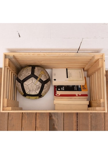 Ahşap Sandıklı Puf Bench Ahşap Puf