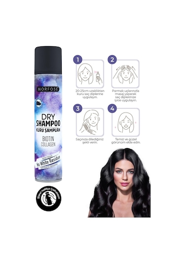 Morfose Koyu Renkli Saçlar için Kuru Şampuan 200 ML