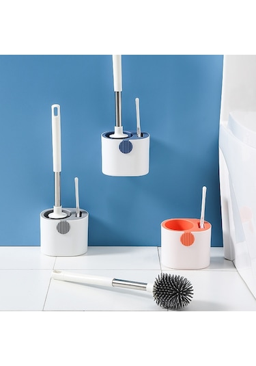 Tuvalet Fırçası Yumuşak Kıllar - Gri