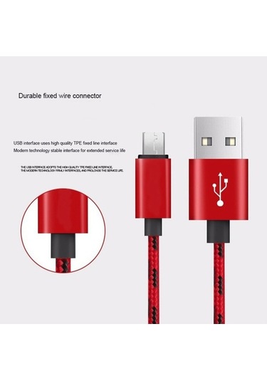 Prestigegoods 0.2 M 1 M 2 M 3 M Mikro Usb Hızlı Şarj Data Sync Kablosu Samsung S6 Xiaomi Uyumlu Cep Telefonu Tabletler Kablosu