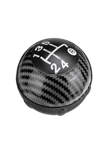 Tenfowee 2012-2018 Fiat 500 İçin Lüks Karbon Fiber 5 Vites Vites Topuzu - Kolay Montaj, Direkt Yedek Parça