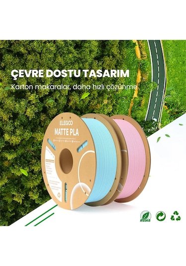 Elegoo Pla Matte Filament Beyaz