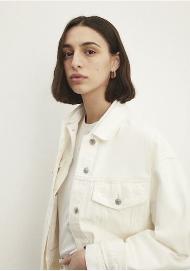 Mavi Luna Beyaz 90s Jean Ceket 1110177 84112 Beyaz