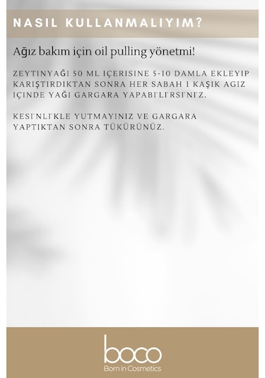 Boco Born In Cosmetics Karanfil + Nane %100 Saf Uçucu Yağı 2 x 10 ML