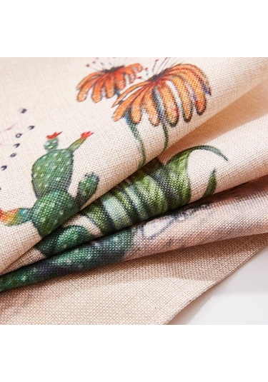 Karikatür Sanat Önlüğü Polyester Yemek Pişirme Mutfak Restoran Kaktüs Etli Yeşil Bitki Moda Önlüğü 8