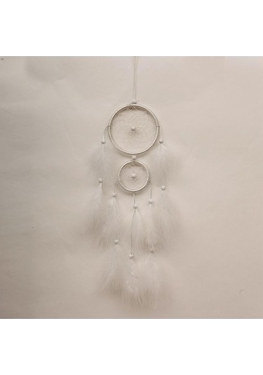 Lijinxu Dreamy White Dream Catcher Tüy Duvar Asılı Dekorasyon 2
