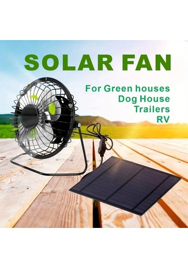 Xuweiwei 5w Güneş Paneli Taşınabilir Soğutma Fanı Fotovoltaik Güneş Paneli Seti Yeşil Ev Pet Isıtma 5w