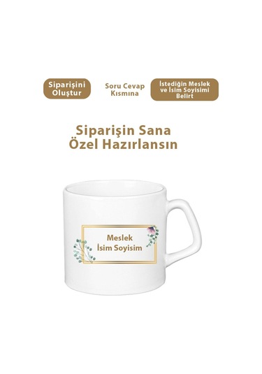 Kişiye Özel Harf Ve Isimli Kupa Bardak, Kişiselleştirilmiş Hediye, Isimli Harfli Kupa Bardak Açık Kahverengi