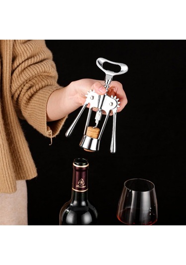 Profesyonel Pratik Çelik Tirbuşon Mantar Kapak Açacağı Diğer