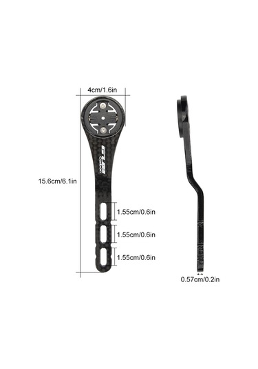 Vkemall Gub 692 Siyah Karbon Fiber Bisiklet Kodu Tablosu Tutucu: Hafif, Dayanıklı, Garmin/cat Eye/bryton Desteği, Kolay Kurulum Siyah