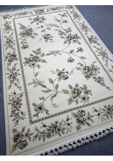 Tiffany Halı Sentez 7005 AV 150x230 Krem Kahve 4 M2 İnce Halı