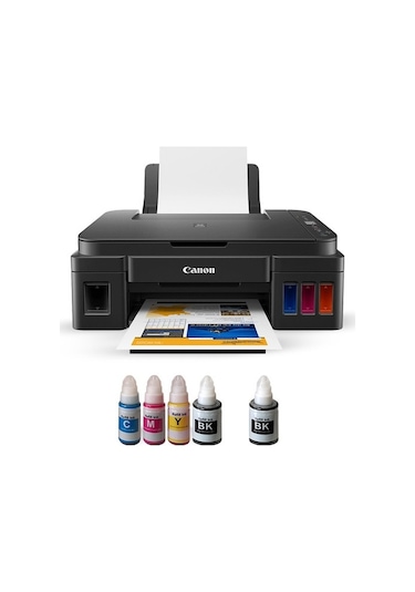 Canon Pixma G3410 Tanklı Çok Fonksiyonlu WiFi Yazıcı + Bitmeyen Kartuş
