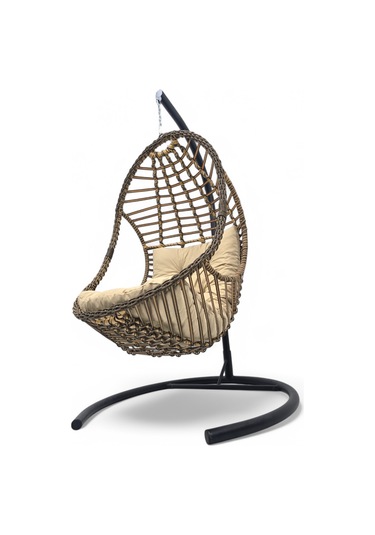 Wellagarden Haliç Rattan Salıncak Kahve