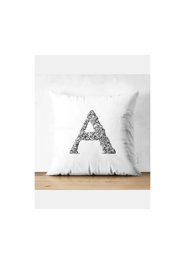 A Harfi Kırlent Kılıfı - A Harfli Yastık Kılıfı Renkli