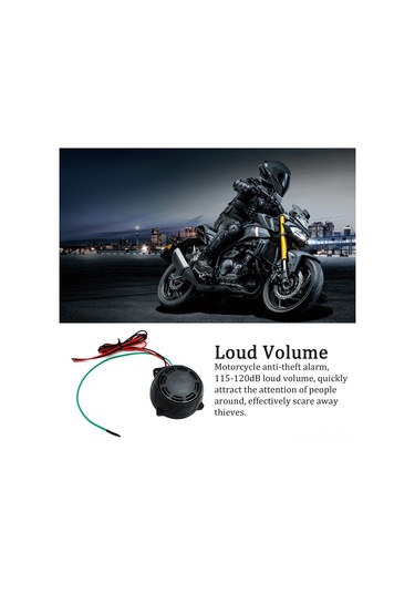 Singree 12v Motosiklet Alarm Sistemi - Yüksek Sesli 120db, Uzaktan Kumandalı, Su Geçirmez, Kolay Kurulum