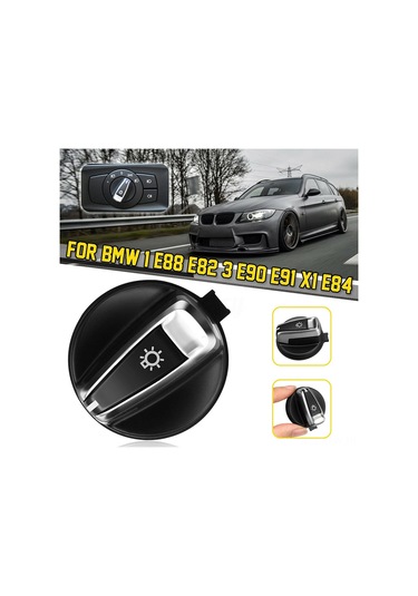 Maiyame Bmw 1 Serisi E88/e82 , 3 Serisi E90/e91 , X1 E84 İçin Abs Plastik Far Kontrol Anahtarı Düğmesi - Parça No: 61319169405