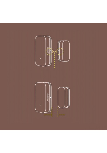 Singree Akıllı Ev Aqara Kapı Ve Pencere Sensörü - 2 Adet, Beyaz, Uzun Ömürlü Pil, Kolay Kurulum, App Bağlantılı Beyaz