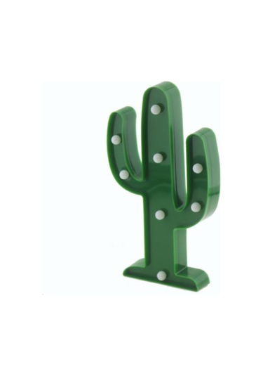 Mutluadim 25Cm Led Işıklı Plastik Kaktüs Gece Lambası