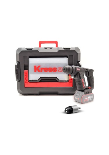 Kress KUC50.91 20V Kömürsüz 1.7J Profesyonel Sds-Plus Pnömatik Şarjlı Matkap + 10 MM Mandren Akü Dahil Değildir