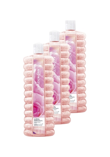 Avon L'amour Sunrise Gül Ve Kehribar Kokulu Banyo Köpüğü 3 x 1 L