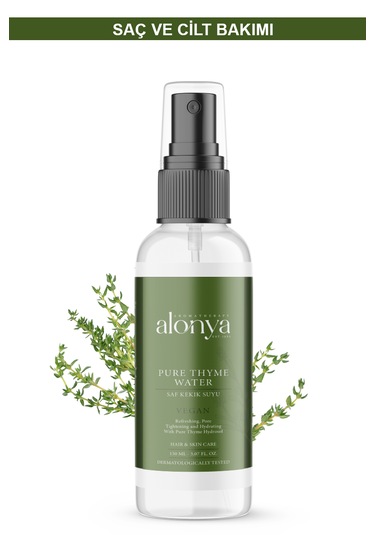 Pure Thyme Saf Kekik Suyu Cilt Bakımında Canlandırıcı Tonik