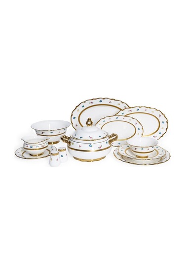 Maxx Doria Majestic Bliss 12 Kişilik 77 Parça Yemek Takımı Pa2095 Beyaz