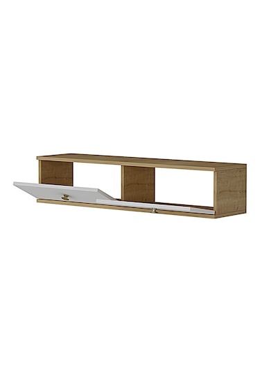 Tda1202dbg - Zuzu Duvara Montaj Tv Stand Safirmeşe-beyaz-gold 120cm Safirmeşe-beyaz