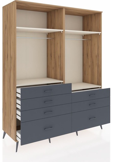 Kronos Gardrop 4 Raflı 7 Çekmeceli 2 Askılı 176x59x221 Çam-aytaşı/antrasit Aytaşı/antrasit Kronos Gardrop 4 Raflı 7 Çekmeceli 2 Askılı 176x59x221 Çam-aytaşı/antrasit Aytaşı/antrasit