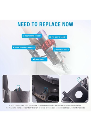 Crackedice  V11 Sv14 Elektrikli Süpürge İçin Ana Gövde Montaj Muhafazası Değişimi