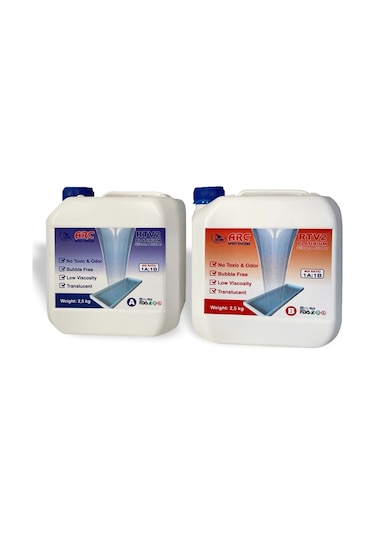 ARC RTV-2 1.Sınıf PLATINIUM GIDA UYUMLU Kalıp Silikonu 5 KG KIT