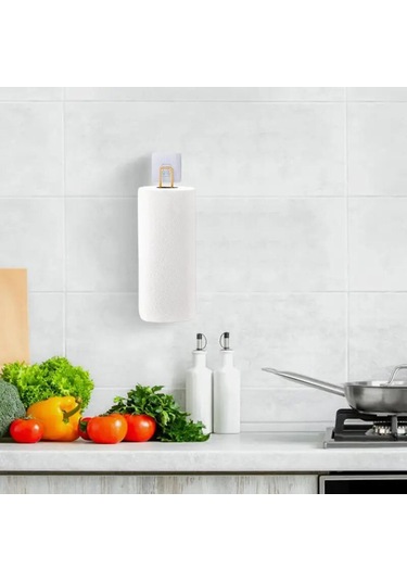Homyl Tuvalet Kağıdı Tutucusu Banyo Organizasyonu Ofis Yurt Gümüş