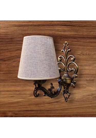 Tekli Elbe Aplik Eskitme Kahve Rengi Şapkalı Kahverengi