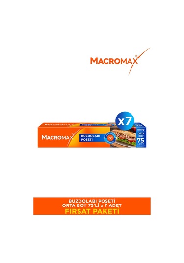 Buzdolabı Poşeti Orta Boy - 75 Li Paket X7