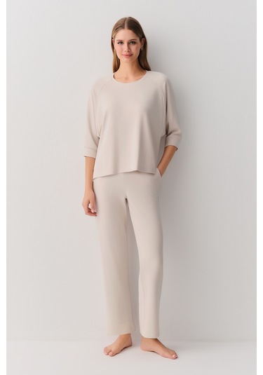 Suwen Comfy Pantolon Sh26257624010 Bej