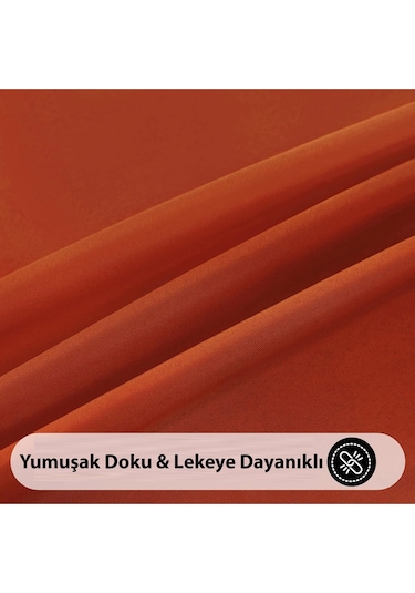 Sıvı Geçirmez Dertsiz Masa Örtüsü Kiremit