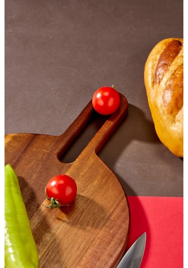 Cooker Lüx 34x24 Cm Akasya Ağacı Kesme Tahtası Kahverengi