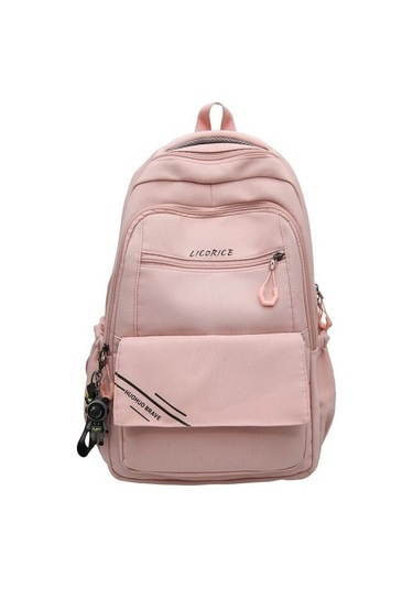 Büyük Kapasiteli Askılı Sırt Çantası Z8ı2pa Pembe