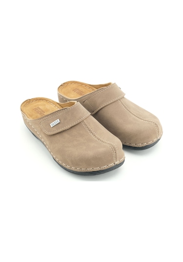 Gezer Feıchtıngen Kadın Yazlık İç Taban Hakiki Deri Tek Cırtlı Ayarlanabilir Rahat Taban Günlük Terl Bej