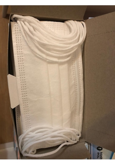Cerrahi Maske 3 Katlı 50'Li Kutu Burun Telli Maske Ultrasonic Maske