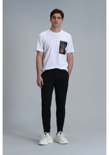 Lufian Erkek Pito Jogger Tailored Fit Pantolon 111190330 Siyah